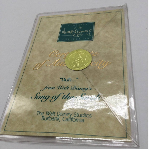 Walt Disney Song of the South 50th Anniversary "Duh..." Brer Bear Figurine - Picture 8 of 9